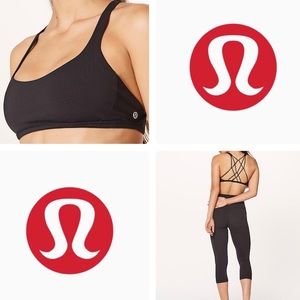 LULULEMON Free to be zen bra, SIZE 2, BLACK